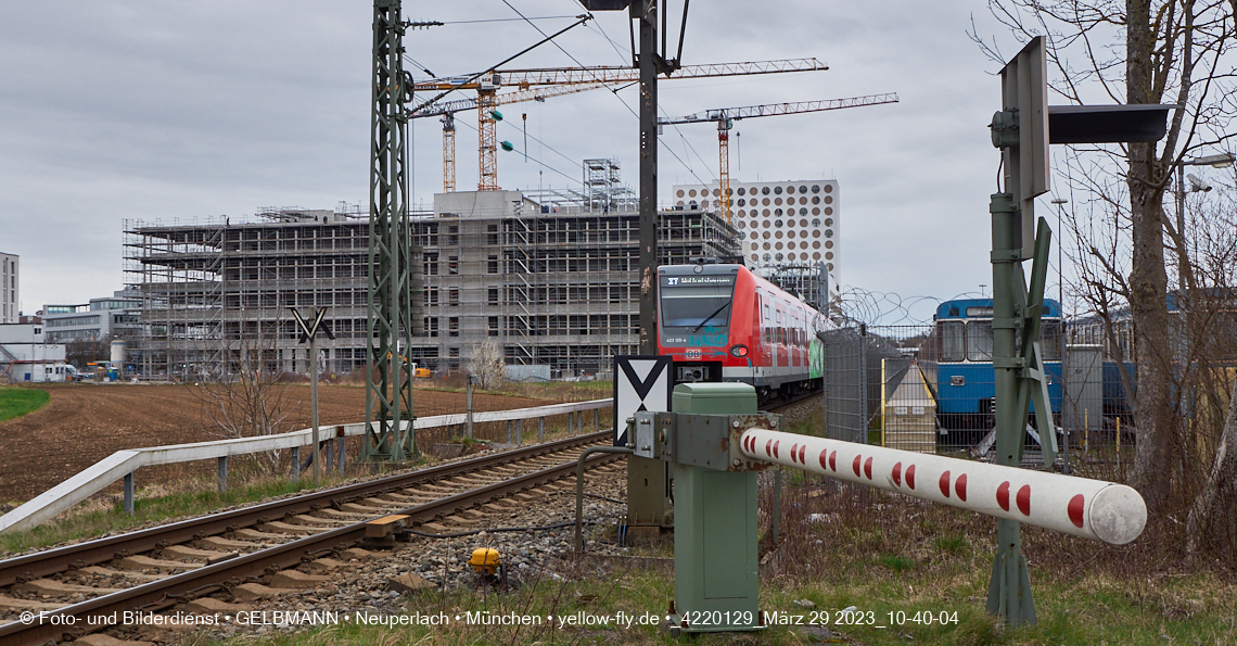 29.03.2023 - Baustelle REVO und Umgebung in Neuperlach